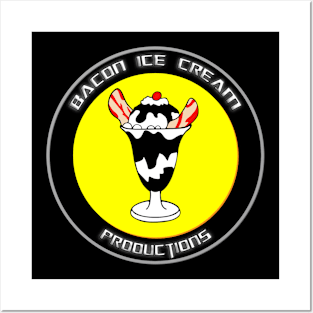 Bacon Ice Cream Productions Main Logo Posters and Art